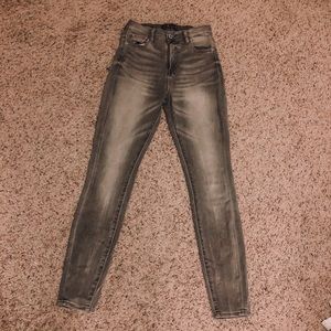 Lucky Brand gray skinny high waist jeans